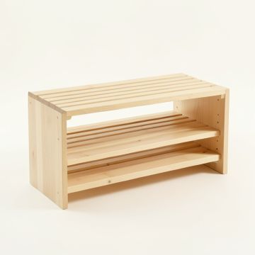 Cliff Dale Shoe Storage Bench - Beige (synthetic illustration; no displayed measurements)