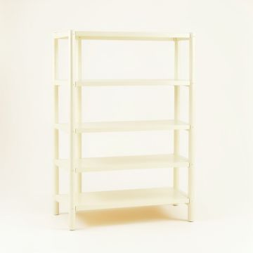 Meadow Arc Empty Seed-Starting Shelving Unit Without Lights - Ivory (synthetic illustration; no displayed measurements)