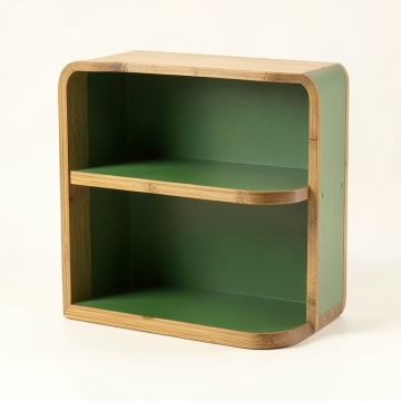 Cedar Arc Empty Mug-Storage Cabinet Insert (synthetic illustration; no displayed measurements)