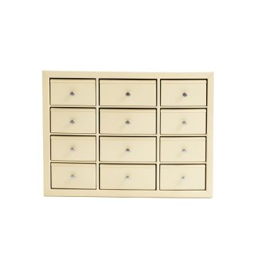 Pine Bridge Small-Parts Storage Drawer Cabinet - Ivory