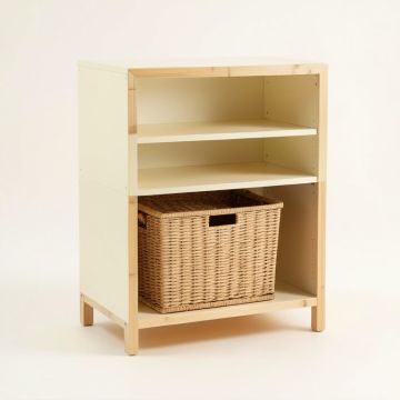 Ridge Canyon Freestanding Pull-Out Hamper Cabinet - Cream (synthetic illustration; no displayed measurements)