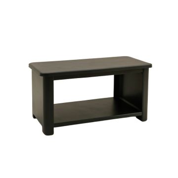 Aspen Dale Narrow Outdoor Storage Bench - Black (synthetic illustration; no displayed measurements)