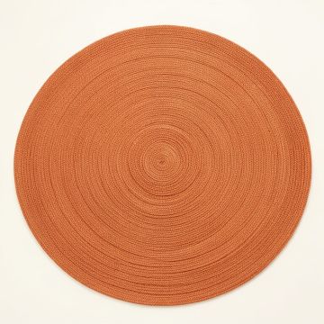 Reed Bridge Round Area Rug - Terracotta (synthetic illustration; no displayed measurements)