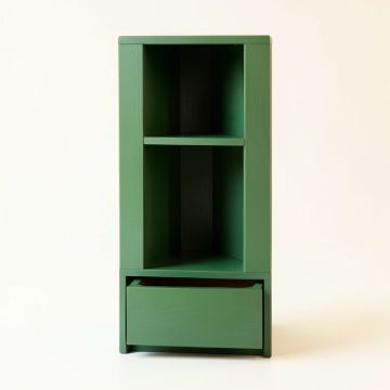 Bay Dell Narrow Cubby Tower - Green (synthetic illustration; no displayed measurements)