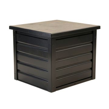 Oak Bluff Closed Outdoor Storage Box - Black