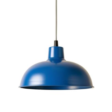 Dune Canyon Pendant Light Suspended From One Plain Cable - Blue