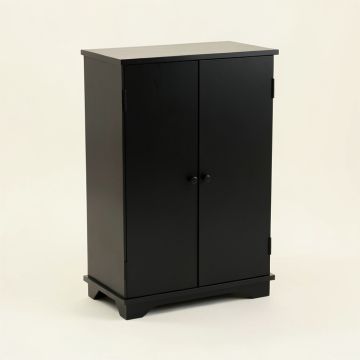 Dart Board Cabinet In Black (synthetic illustration; no displayed measurements)