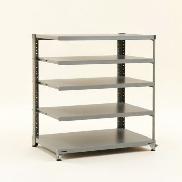 Olive Bend Desktop Shelving Unit - Gray (synthetic illustration; no displayed measurements)