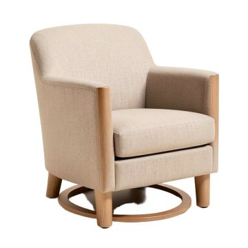Southbury 43 '' Wide Swivel Barrel Chair