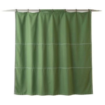 Laurel Crest Shower Curtain Hanging Flat From A Plain Rod - Green (synthetic illustration; no displayed measurements)