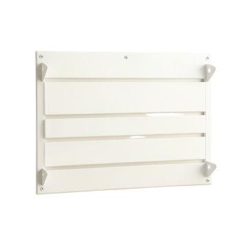 Cedar Brook Empty Wall-Mounted Tool Organizer Panel - White (synthetic illustration; no displayed measurements)