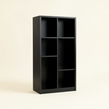 Olive Falls Freestanding Bookcase - Black (synthetic illustration; no displayed measurements)