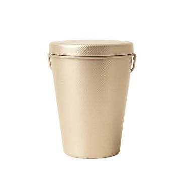 Laurel Bend Storage Canister With Lid - Beige