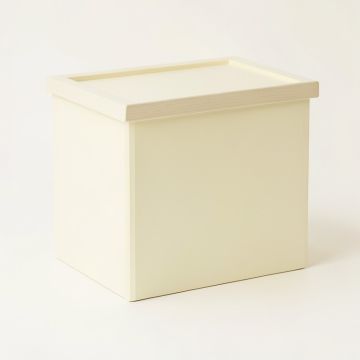Bay Bridge Closed Outdoor Storage Box - Cream (synthetic illustration; no displayed measurements)