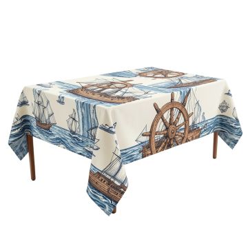 Ambesonne Nautical Tablecloth