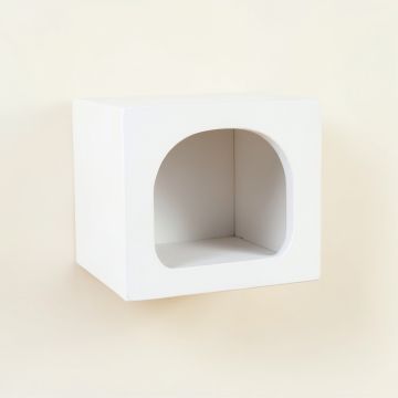 Vale Falls Wall-Mounted Cat Perch - White (synthetic illustration; no displayed measurements)