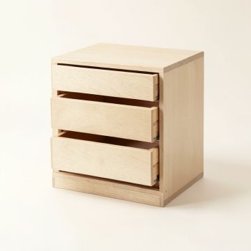Field Edge Small-Parts Storage Drawer Cabinet - Beige (synthetic illustration; no displayed measurements)