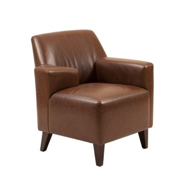 Irving Upholstered Side Chair In Brown