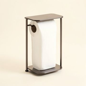 Edenscape Free Standing Toilet Paper Holder With Storage Shelf (synthetic illustration; no displayed measurements)