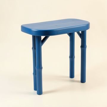 River Dale Compact Balcony Table - Blue (synthetic illustration; no displayed measurements)