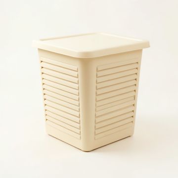Fern Bend Closed Garden Compost Bin - Cream (synthetic illustration; no displayed measurements)