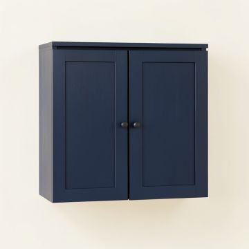 Hill Dell Wall-Mounted Entry Cabinet - Navy (synthetic illustration; no displayed measurements)