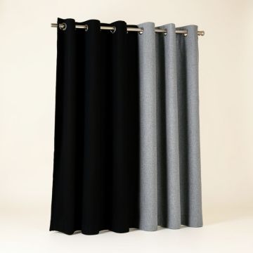 Taren Triple Weave Solid Color Blackout Thermal Grommet Curtain Panels (synthetic illustration; no displayed measurements)