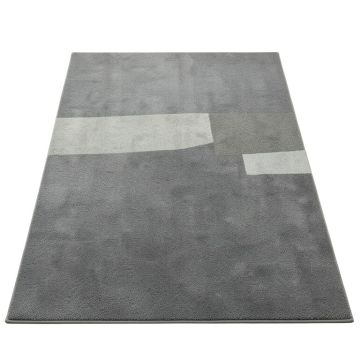 Hazel Bend Rectangular Area Rug - Gray