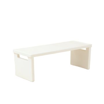 Cedar Bend Narrow Outdoor Storage Bench - White (synthetic illustration; no displayed measurements)