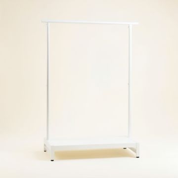 Aspen Crest Empty Garment Rack - White (synthetic illustration; no displayed measurements)