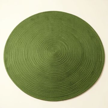 Juniper Bend Round Area Rug - Green (synthetic illustration; no displayed measurements)