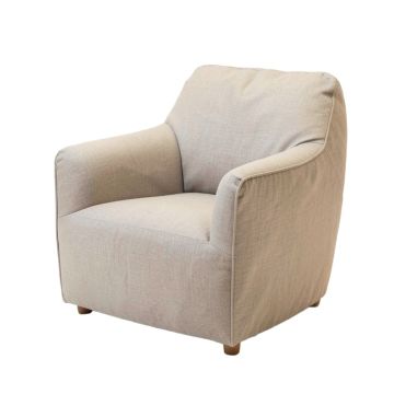 Doyden 30 '' Wide Linen Balloon Chair