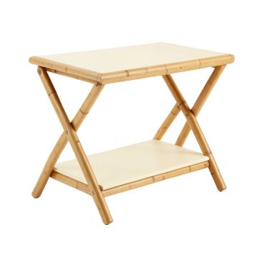 Fern Branch Side Table - Cream