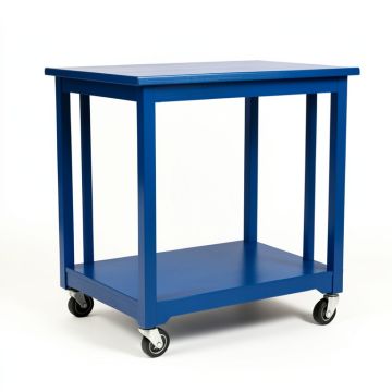 Vale Dale Empty Rolling Workshop Cart - Blue (synthetic illustration; no displayed measurements)