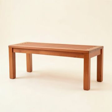 Birch Bluff Indoor Bench - Terracotta (synthetic illustration; no displayed measurements)