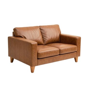 85 '' Faux Leather Square Arm Sofa