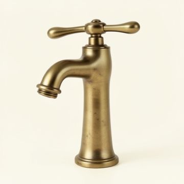 Victorian Single Hole Bathroom Faucet With Drain Assembly (synthetic illustration; no displayed measurements)