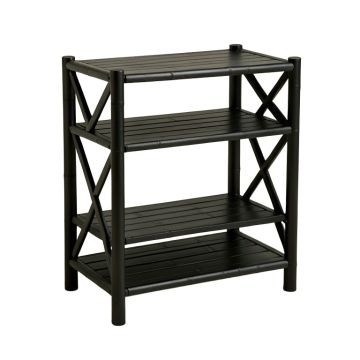 Summit Bridge Empty Seed-Starting Shelving Unit Without Lights - Black