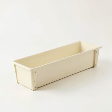 Linden Bend Empty Railing Planter With Integral Brackets - Cream (synthetic illustration; no displayed measurements)