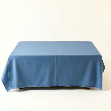 Vale Edge Flat Bed Sheet - Blue (synthetic illustration; no displayed measurements)