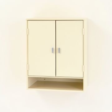 Hill Crest Wall-Mounted Laundry Cabinet - Cream (synthetic illustration; no displayed measurements)