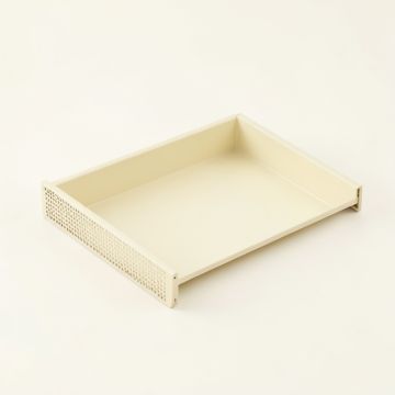Birch Field Empty Under-Desk Cable Tray - Cream (synthetic illustration; no displayed measurements)