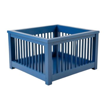 Holly Edge Empty Furniture-Style Pet Crate - Blue (synthetic illustration; no displayed measurements)
