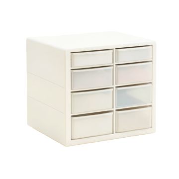 Cedar Branch Small-Parts Storage Drawer Cabinet - White