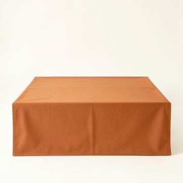 Elm Brook Flat Bed Sheet - Terracotta (synthetic illustration; no displayed measurements)