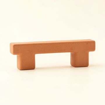 Heath Arc Cabinet Handle Without Packaging - Terracotta (synthetic illustration; no displayed measurements)