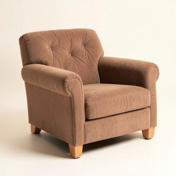 Roselia 26 '' Wide Tufted Polyester Armchair (synthetic illustration; no displayed measurements)