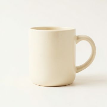 Laurel Bridge Ceramic Mug - Cream (synthetic illustration; no displayed measurements)