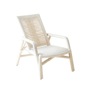 Heath Branch Outdoor Lounge Chair - White