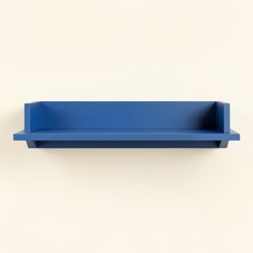 Vale Arc Wall-Mounted Shelf - Blue (synthetic illustration; no displayed measurements)